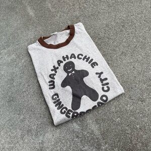 Vintage Single Stitch Waxahachie Gingerbread City Ringer Tee